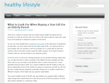 Tablet Screenshot of healthylifestyles.us